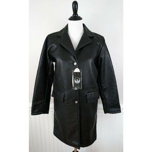Gruppo Italiano Tessile Black Soft Leather Jacket